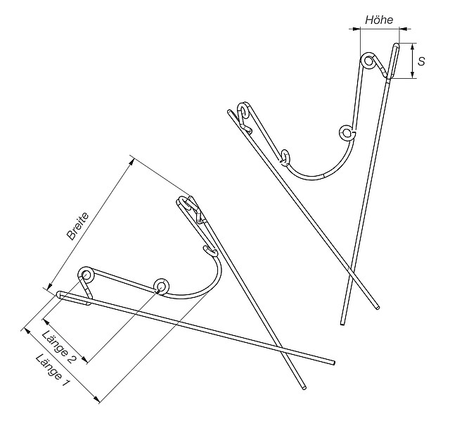 Quad Helix gekrümmtes Schloss