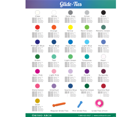 Glide-Ties™ Color Chart